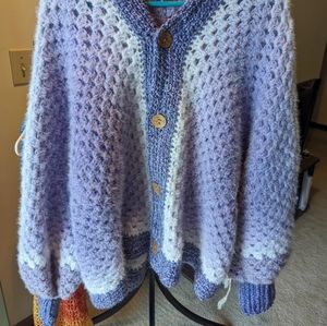 Crochet Cardigan - Frosted Lavender